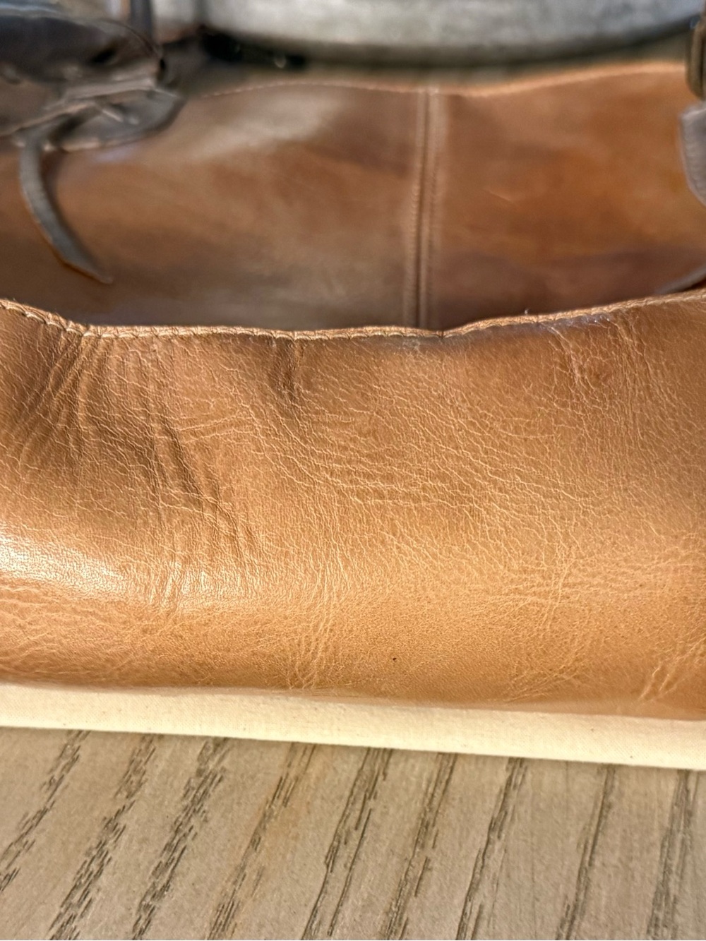 Bed|Stu NWT Oats  Icicle Rustic Leather Shoulder Handbag , Retails $295 - Picture 6 of 11